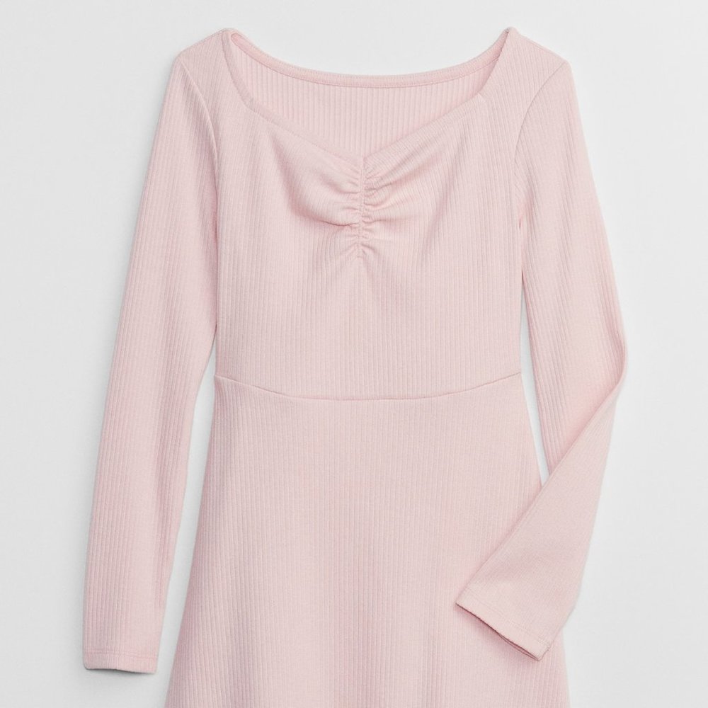 Gap Kids Pink Ribbed Sweetheart Dress / NWT / Small